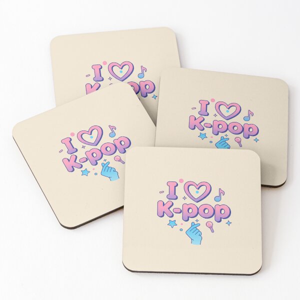 Item preview, I Love K-Pop Cute Pastel Finger Heart Illustration designed and sold by Exquisite Design Studio „Paculówka”.