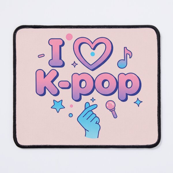 Item preview, I Love K-Pop Cute Pastel Finger Heart Illustration designed and sold by Exquisite Design Studio „Paculówka”.