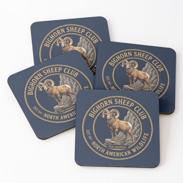 Item preview, Bighorn Sheep Club Vintage Badge North American Wildlife designed and sold by CalmCapy Co.