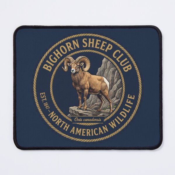 Item preview, Bighorn Sheep Club Vintage Badge North American Wildlife designed and sold by CalmCapy Co.