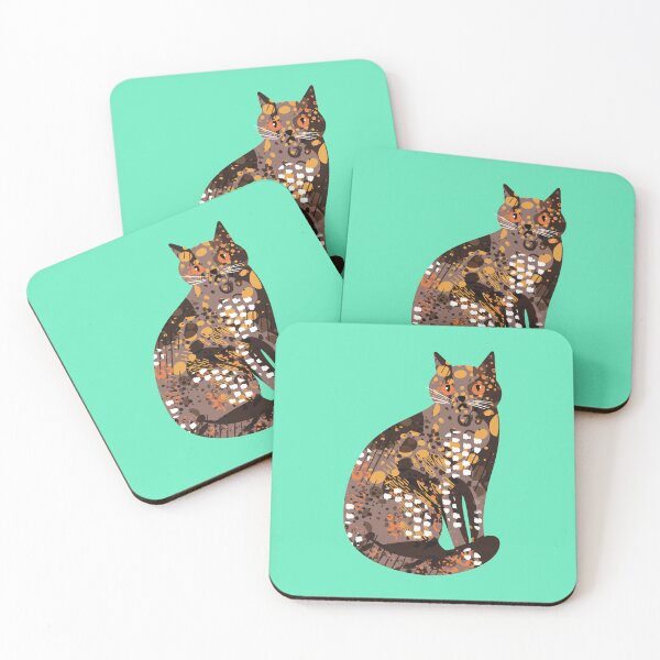 Item preview, Floral Tortoiseshell Cat  designed and sold by IvysCreativityHouse.