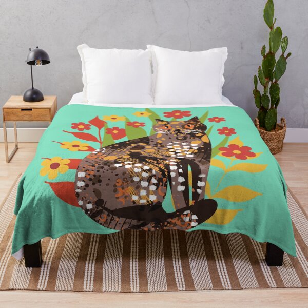 Item preview, Floral Tortoiseshell Cat designed and sold by IvysCreativityHouse.