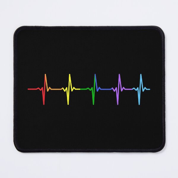 Item preview, Rainbow Heartbeat EKG Art designed and sold by GiaoCalonas.