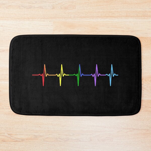 Item preview, Rainbow Heartbeat EKG Art designed and sold by GiaoCalonas.