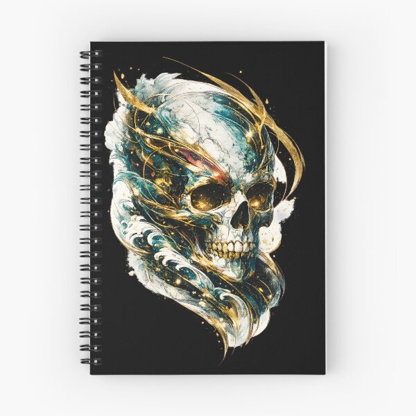 Item preview, Luxury Abstract Skull | Marble & Gold Gothic Illustration designed and sold by Origamoart.