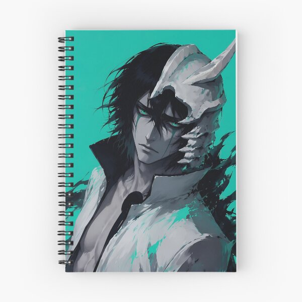 Item preview, Ulquiorra | Dark Hollow Mask Anime Warrior | Gothic Fantasy Demon Portrait | Emerald Eyes Manga Inspired Digital Art designed and sold by Dyan4.