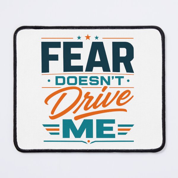 Item preview, Fear Doesn't Control Me Bold Motivational Mindset Quote designed and sold by the-dovlat.