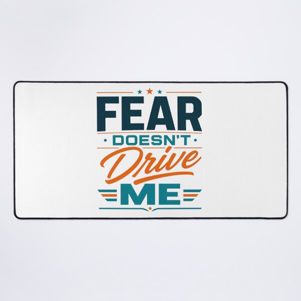 Item preview, Fear Doesn't Control Me Bold Motivational Mindset Quote designed and sold by the-dovlat.