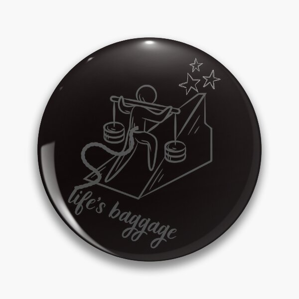 Item preview, Life's Baggage – Mountain Climber Minimalist Line Art designed and sold by Tadeusz1.