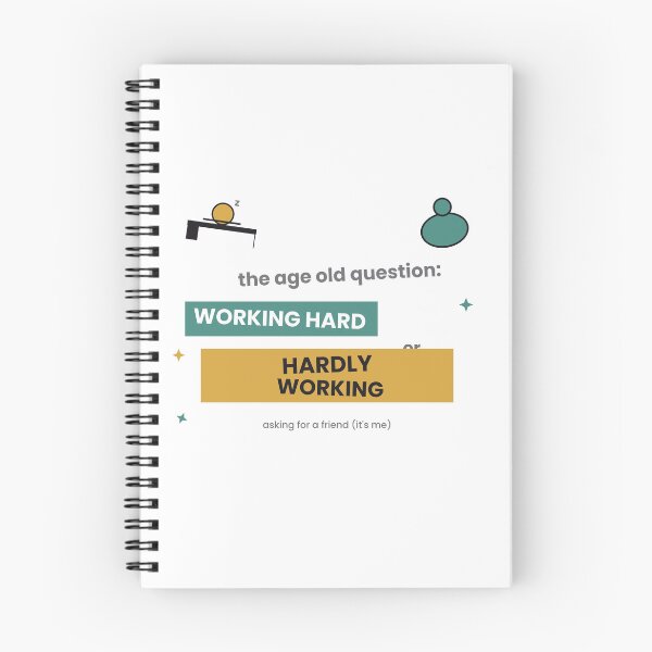 Item preview, Working Hard Or Hardly Working Funny Sticker designed and sold by QuirkyCartel.