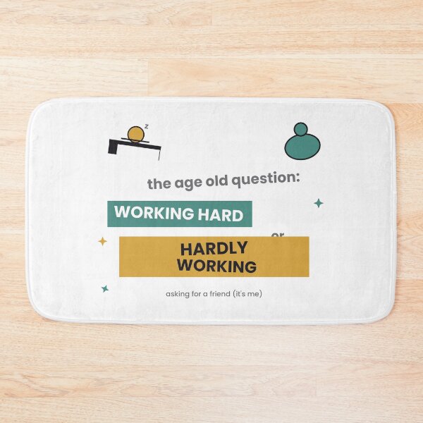 Item preview, Working Hard Or Hardly Working Funny Sticker designed and sold by QuirkyCartel.