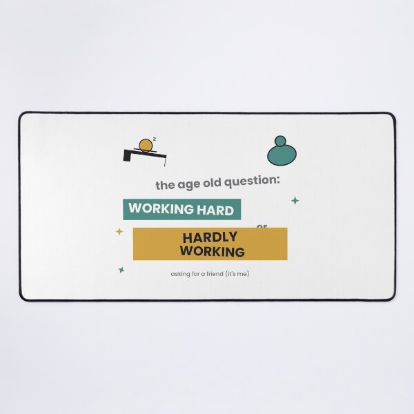 Item preview, Working Hard Or Hardly Working Funny Sticker designed and sold by QuirkyCartel.
