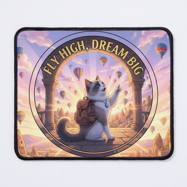 Item preview, Shinkai Cappadocia Hot Air Balloon Ragdoll Cat designed and sold by MossyAndPearl.