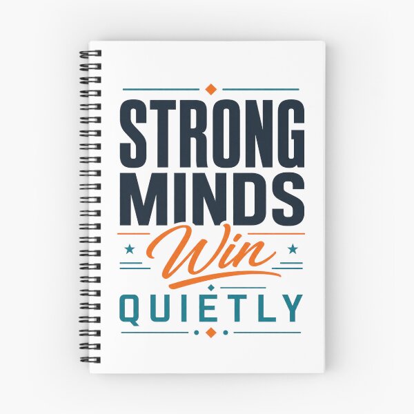 Item preview, Strong Minds Win Quietly Mental Strength Motivation Quote designed and sold by the-dovlat.