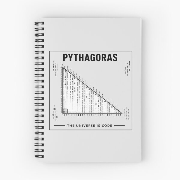 Item preview, The Universe is Code Cyberpunk Pythagoras Binary Triangle designed and sold by MeaningIsUse.