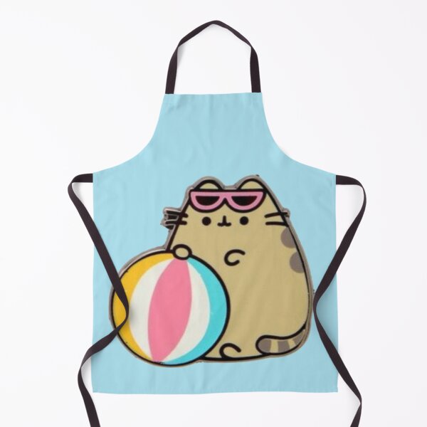 Item preview, Cute Summer Cat with Beach Ball | Kawaii Cat Sticker | Funny Vacation Kitty Aesthetic designed and sold by Feminine Energy Studio .