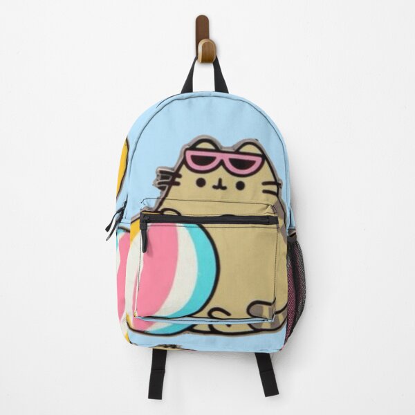 Item preview, Cute Summer Cat with Beach Ball | Kawaii Cat Sticker | Funny Vacation Kitty Aesthetic designed and sold by Feminine Energy Studio .