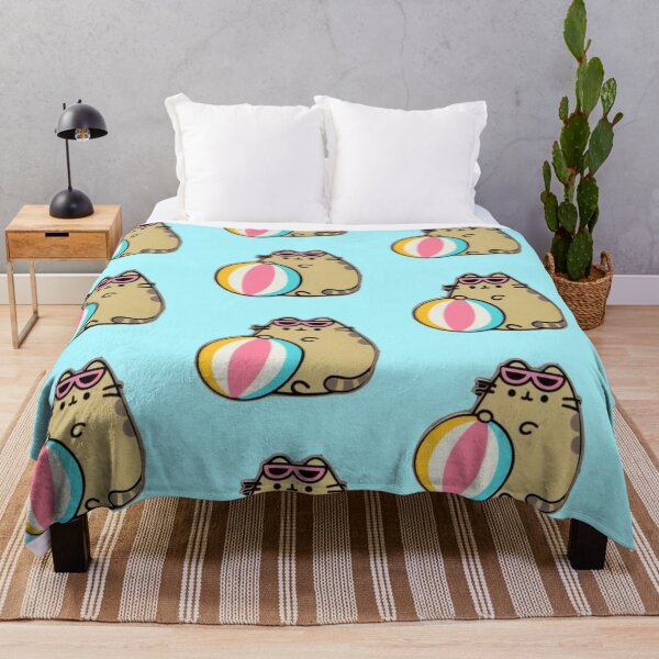 Item preview, Cute Summer Cat with Beach Ball | Kawaii Cat Sticker | Funny Vacation Kitty Aesthetic designed and sold by Feminine Energy Studio .