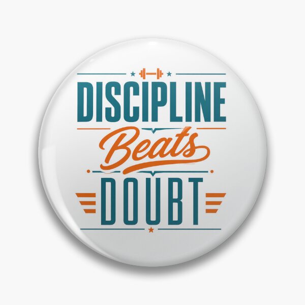 Item preview, Discipline Beats Doubt Motivational Success Mindset Quote designed and sold by the-dovlat.
