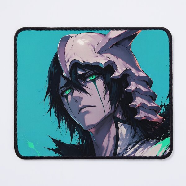 Item preview, Ulquiorra | Horned Skull Mask Anime Warrior | Dark Fantasy Gothic Portrait | Emerald Eyes Manga Inspired Digital Art designed and sold by Dyan4.