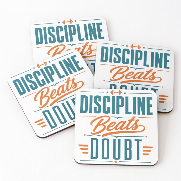 Item preview, Discipline Beats Doubt Motivational Success Mindset Quote designed and sold by the-dovlat.