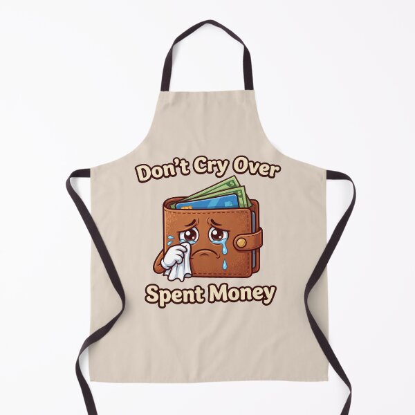 Item preview, Don't Cry Over Spent Money Funny Wallet Parody Quote 2 designed and sold by WordPlayStudio.