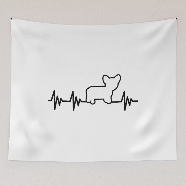 Item preview, Dog Heartbeat Line Art French Bulldog Pet Lover designed and sold by GiaoCalonas.