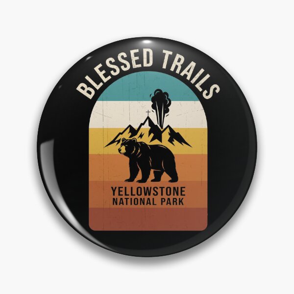 Item preview, Blessed Trails Yellowstone National Park Bear Cross Travel Crew designed and sold by Yellowriversss.
