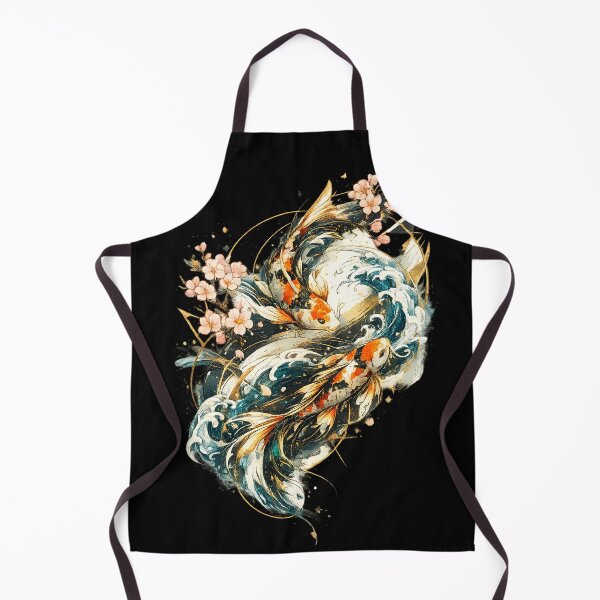 Artikelvorschau, Elegante japanische Koi-Karpfen | Kirschblütenwellen | Luxuriöse orientalische Kunst entworfen und verkauft von Origamoart.