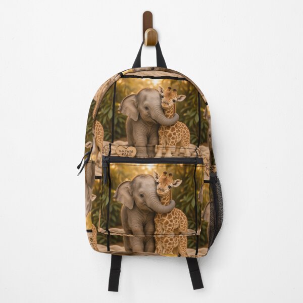 Item preview, Cute Baby Elephant Giraffe Hug Safari Pals designed and sold by BagFactoryUK.