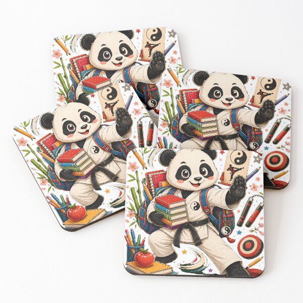 Item preview, Martial Arts Panda Back to School T-Shirt, Karate Student Gift, Cute Kung Fu Panda Graphic Tee, Taekwondo School Shirt, Kids Dojo Apparel designed and sold by Velnoxar.