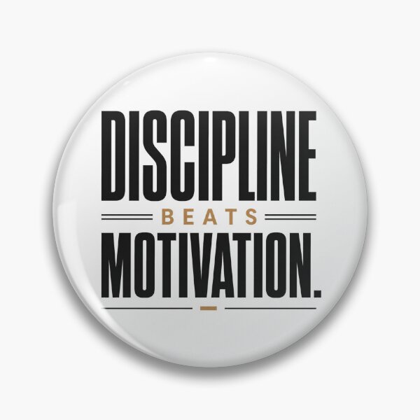 Item preview, Discipline Over Motivation Success Mindset Quote designed and sold by the-dovlat.