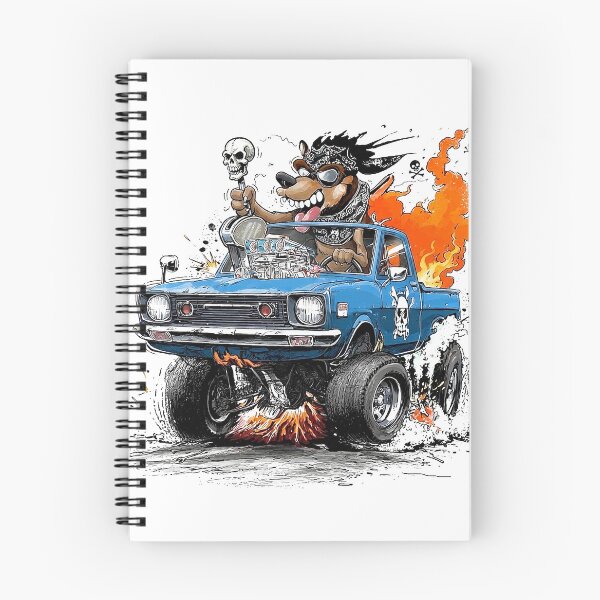Item preview, Kustom Kulture Cartoon Rat Rod Monster Truck Sticker designed and sold by sunnthreads.