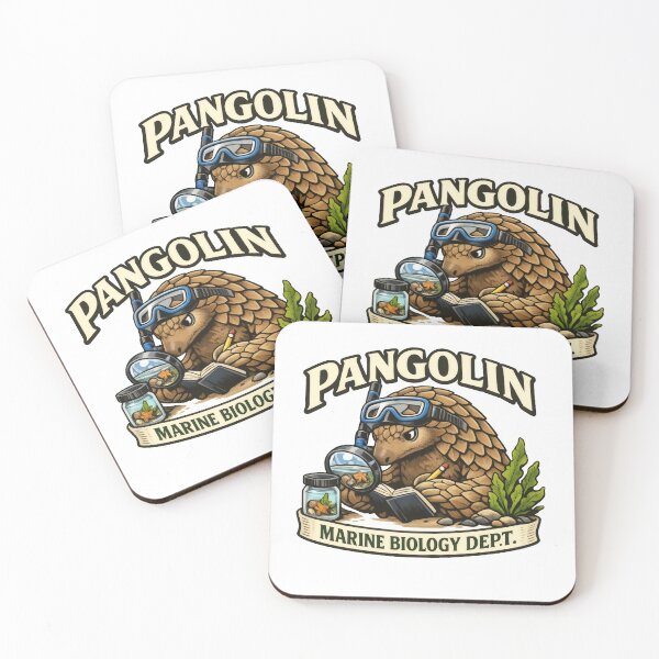 Item preview, Pangolin Marine Biologist Funny Office Mascot designed and sold by TheRealTaria.