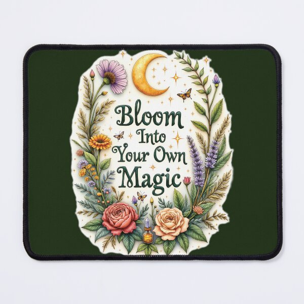 Item preview, Bloom Into Your Own Magic – Floral Moon Magic Botanical Witchy Nature Design designed and sold by Connys Colorful World.