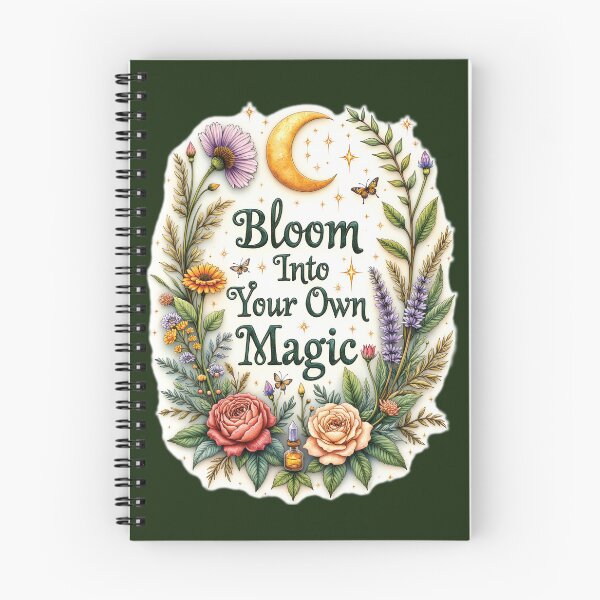 Item preview, Bloom Into Your Own Magic – Floral Moon Magic Botanical Witchy Nature Design designed and sold by Connys Colorful World.