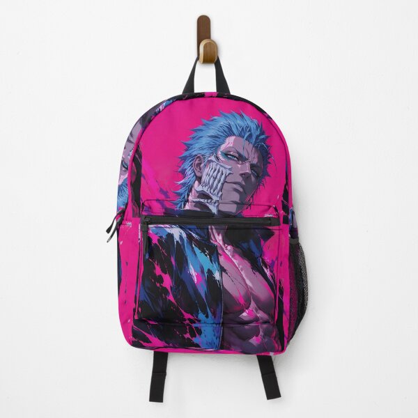 Item preview, Grimmjow | Blue-Haired Skull Mask Warrior | Neon Dark Fantasy Anime Portrait | Cyber Gothic Manga Inspired Digital Art designed and sold by Dyan4.
