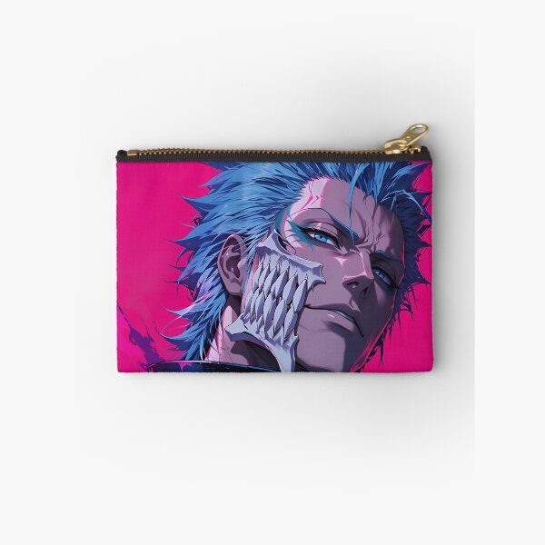 Item preview, Grimmjow | Blue-Haired Skull Mask Warrior | Neon Dark Fantasy Anime Portrait | Cyber Gothic Manga Inspired Digital Art designed and sold by Dyan4.