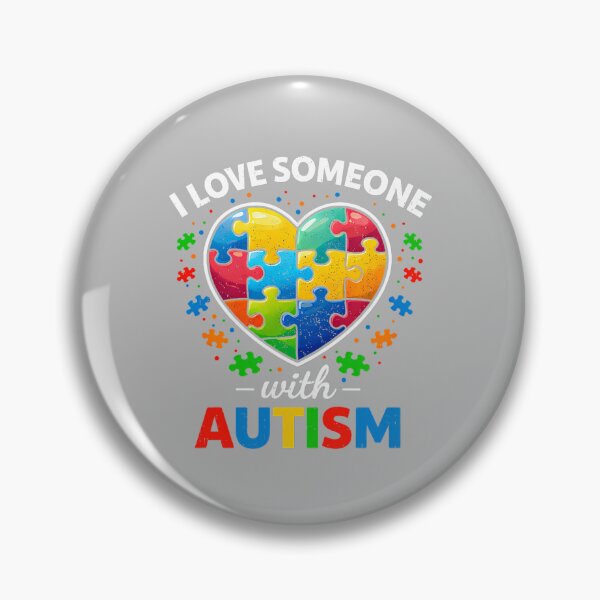 Item preview, I Love Someone with Autism Awareness Teacher Mom Dad Family designed and sold by ArleneRowe.