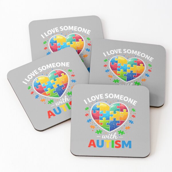 Item preview, I Love Someone with Autism Awareness Teacher Mom Dad Family designed and sold by ArleneRowe.