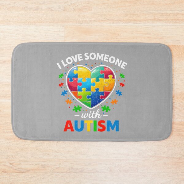 Item preview, I Love Someone with Autism Awareness Teacher Mom Dad Family designed and sold by ArleneRowe.