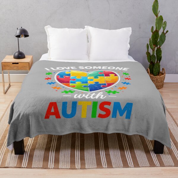 Item preview, I Love Someone with Autism Awareness Teacher Mom Dad Family designed and sold by ArleneRowe.
