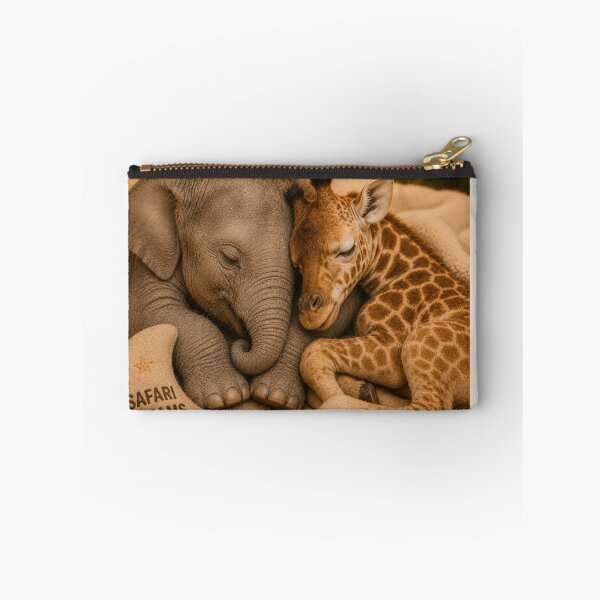 Item preview, Baby Elephant Giraffe Cuddle Safari Dreams Sleep designed and sold by BagFactoryUK.