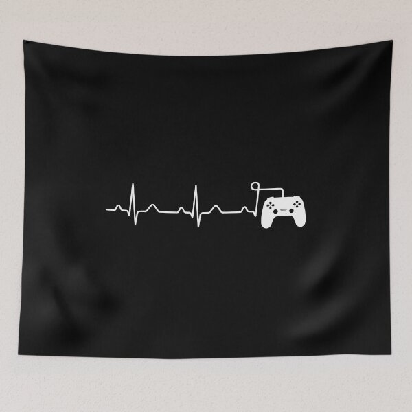 Item preview, Gaming Heartbeat Controller EKG Line Art designed and sold by GiaoCalonas.