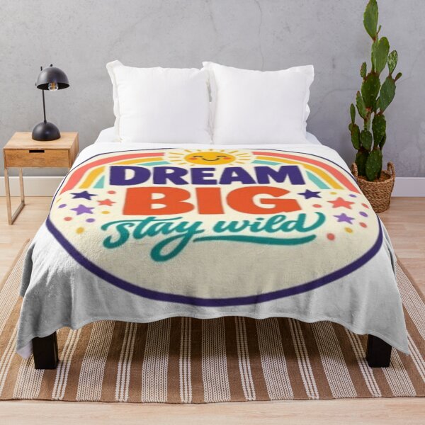 Item preview, Dream Big Stay Wild – Motivational Quote designed and sold by HoMya.