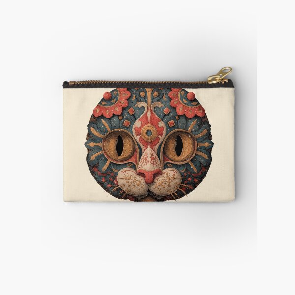 Item preview, Intricate Ornate Wood Carved Feline Mask designed and sold by colorful-white.