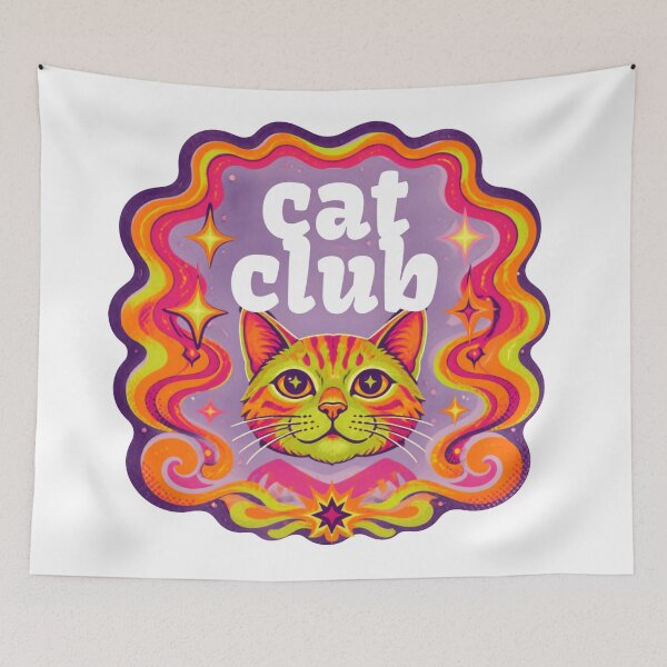 Item preview, Mystic Groovy Cat Club design designed and sold by weedleaf420.