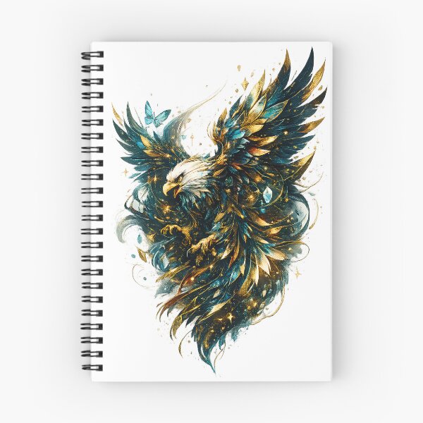 Item preview, Majestic Golden Eagle | Luxury Fantasy Bird | Premium Digital Art designed and sold by Origamoart.