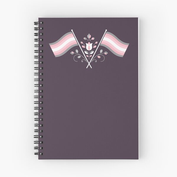 Item preview, Demigirl Pride Flag Folk Motif – © heidiannemorris Scandinavian Folk Art designed and sold by FOLK ART FUSION by heidiannemorris.