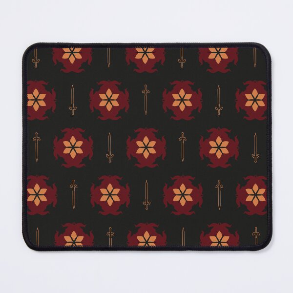 Item preview, Flower Knight Pattern - Fiery Draconic Heraldry designed and sold by Daniel Bevis Design.